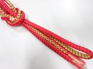 未使用品　正絹　手組帯締め